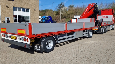 HIAB crane rear mounted