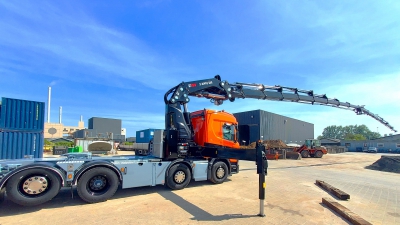 HIAB X-HiPro 858 i fuld gang hos kunde