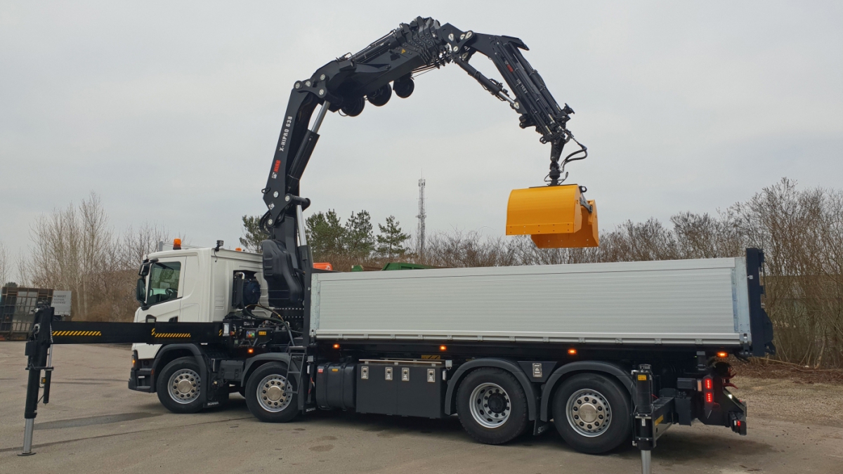 HIAB crane - NOPA tipping body for truck