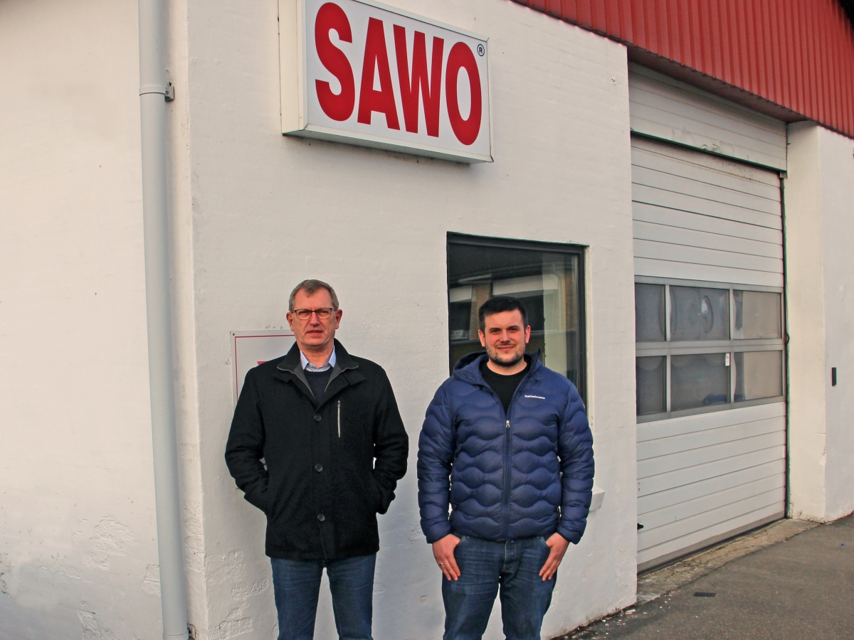 Bestyrelsesformand Ivan Chrost, SAWO A/S samt en af ejerne af Saffiorfik A/S, Niclas Niclasen.
