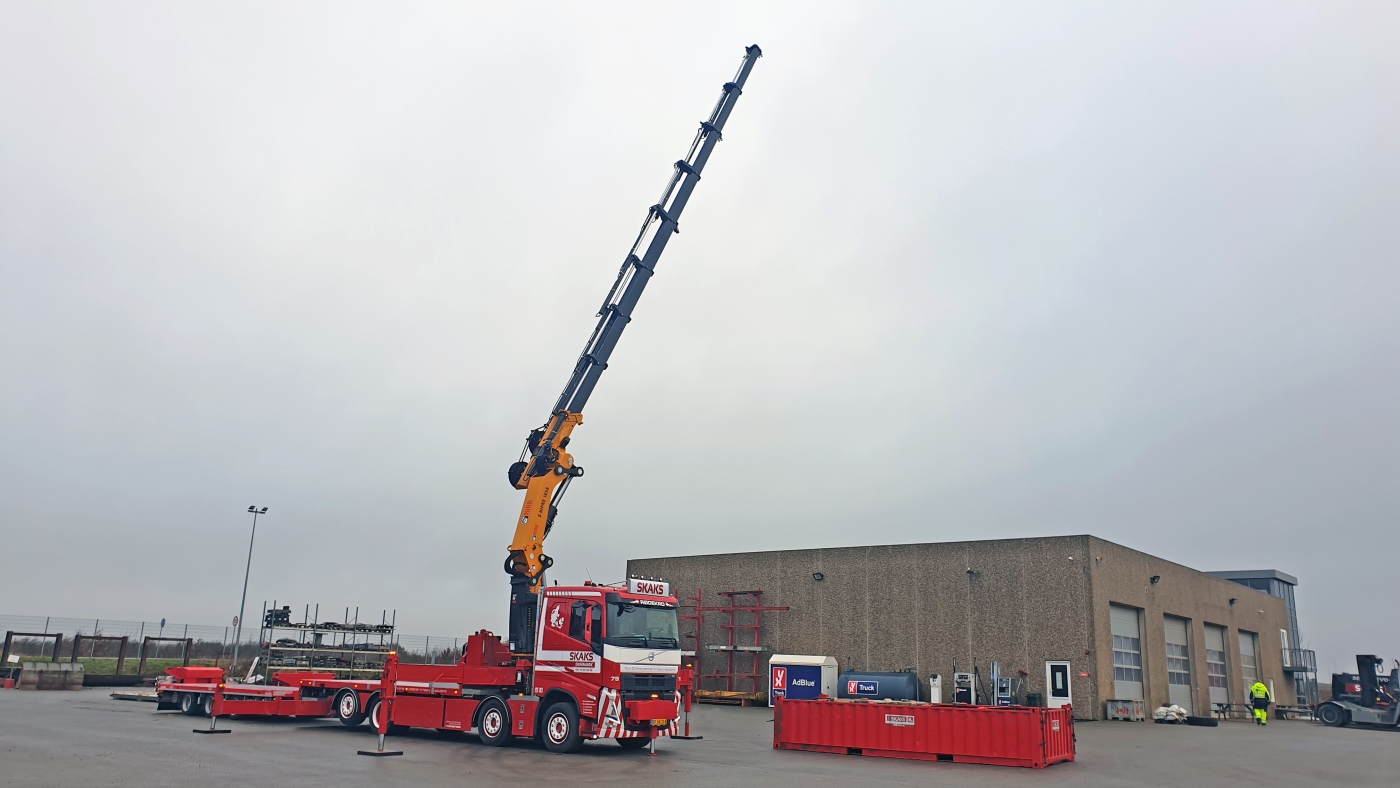 Levering af Hiab kran