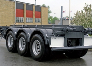NOPA semi trailer with SAWO cable lift